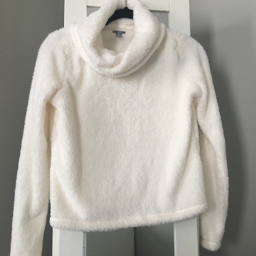 Aerie Cowl-Neck Sherpa Sweater
